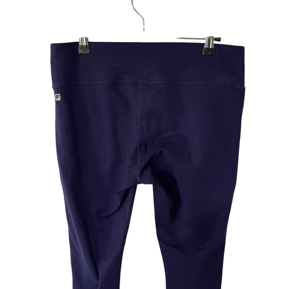 Fabletics Leggings Navy Size Large Reflective Mid Rise Stretch Gym Yoga - Picture 8 of 9
